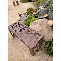Two Seater Tree Metal Garden Bench Seat 