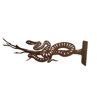 Snake on Branch Bracket Garden Art