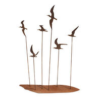 Seagull Flock Garden Art
