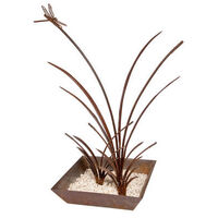 Reeds in Square Tray Garden Art 