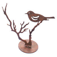 Bird on Branch Garden Art 
