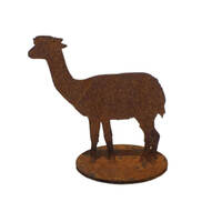 Alpaca Stand Garden Art 