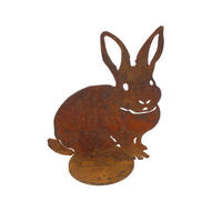 Small Rabbit On Stand Garden Art