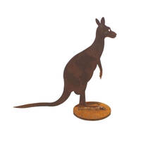 Small Kangaroo Stand Garden Art 