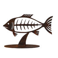 Fish Stand Garden Art 