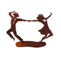 Swing Dancers Two Garden Art