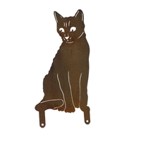 Cat Sitting On A Fence Garden Art 