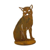 Sitting Dingo Two Garden Art