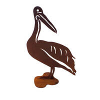 Large Pelican Stand Garden Art