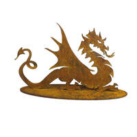 Small Dragon Stand Garden Art 