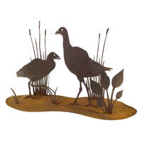 Waterbirds Stand Garden Art 