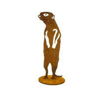 Small Meerkat Stand 3 Garden Art