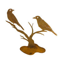 Butcher Birds Stand Garden Art 