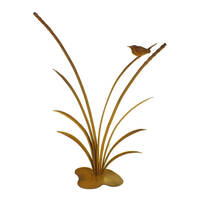 Reeds with Wren Stand Garden Art 