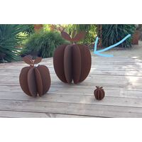 Apple Metal Garden Art Large