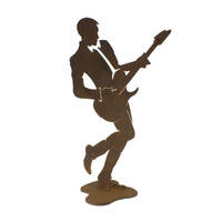 Guitar Player Medium Garden Art 