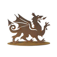 Welsh Dragon Stand Garden Art 