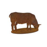 Small Cow Stand Two Garden Art