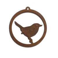 Wren Hanging Ornament Garden Art