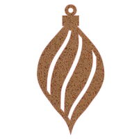 Small Christmas Bauble Decoration Teardrop Garden Art 
