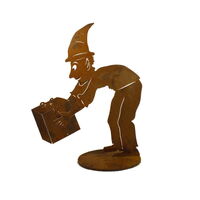 Christmas Elf Boy Stand Small Three  Garden Art