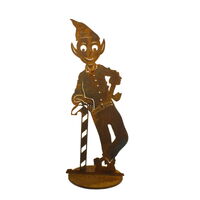 Christmas Elf Boy Stand Small Four Garden Art