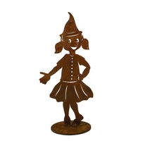 Christmas Elf Girl Stand Small One Garden Art
