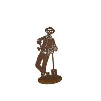Farmer Stand Small Garden Art 