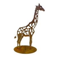Giraffe Stand Garden Art 