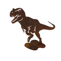 Tyrannosaurus Rex Dinosaur Stand Garden Art 