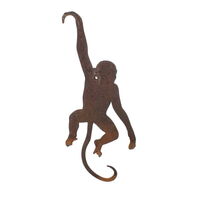 Monkey Hooks Metal Garden Art 