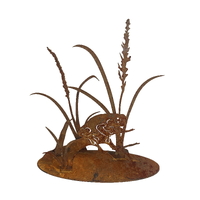 Frog on reeds stand