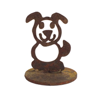 Stick Figure Dog Stand Garden Art