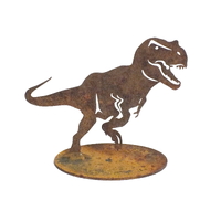 Tyrannosaurus Rex Dinosaur Small Stand Garden Art 