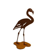 Flamingo Stand One Garden Art