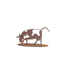 Small Cow Stand Two Garden Art