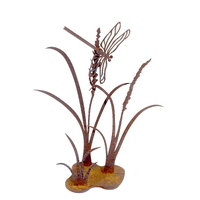 Small Dragonfly on Reeds Stand