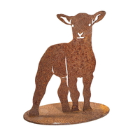 Medium Lamb Stand Garden Art