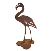 Flamingo Stand Two Garden Art