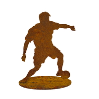 Large Soccer Player Male  Metal Garden Art