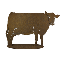 Large Cow Stand Garden Art