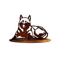 Husky Stand Sitting Medium Garden Art