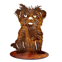 Scruffy Dog Stand Medium Garden Art