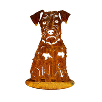 Miniature Schnauzer Stand Medium Garden Art