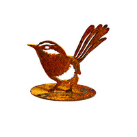Blue Wren Stand Garden Art