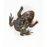 Bull Frog Magnet Garden Art 