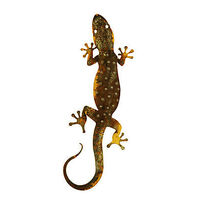 Large Spotted Gecko with Curled Tail Garden Art 