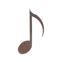 Large Quaver Music Note Magnet Garden Art