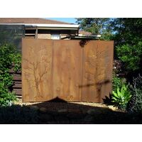 Three Panel Autumn Privacy Screen