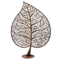 Leaf Skeleton Silhouette  Sculpture